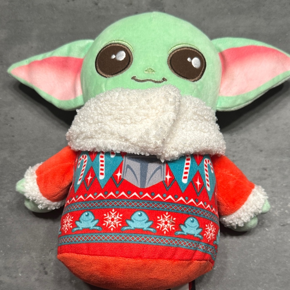 Star Wars 2023 holiday sweater Grogu Christmas plush